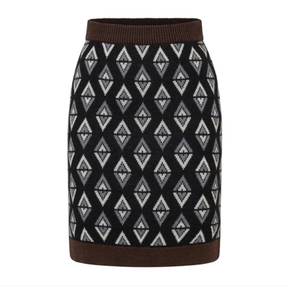 Autumn Adeigbo Odette Virgin Wool Skirt Medium NEW